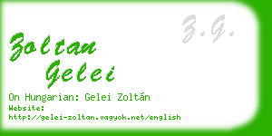 zoltan gelei business card
